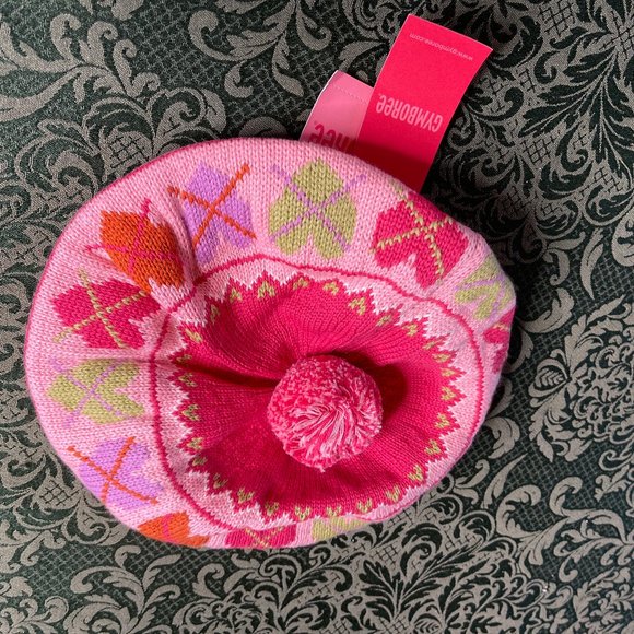 NWT 8 and up valentines Gymboree mix n match hat winter hearts RARE cap beanie - Picture 2 of 4